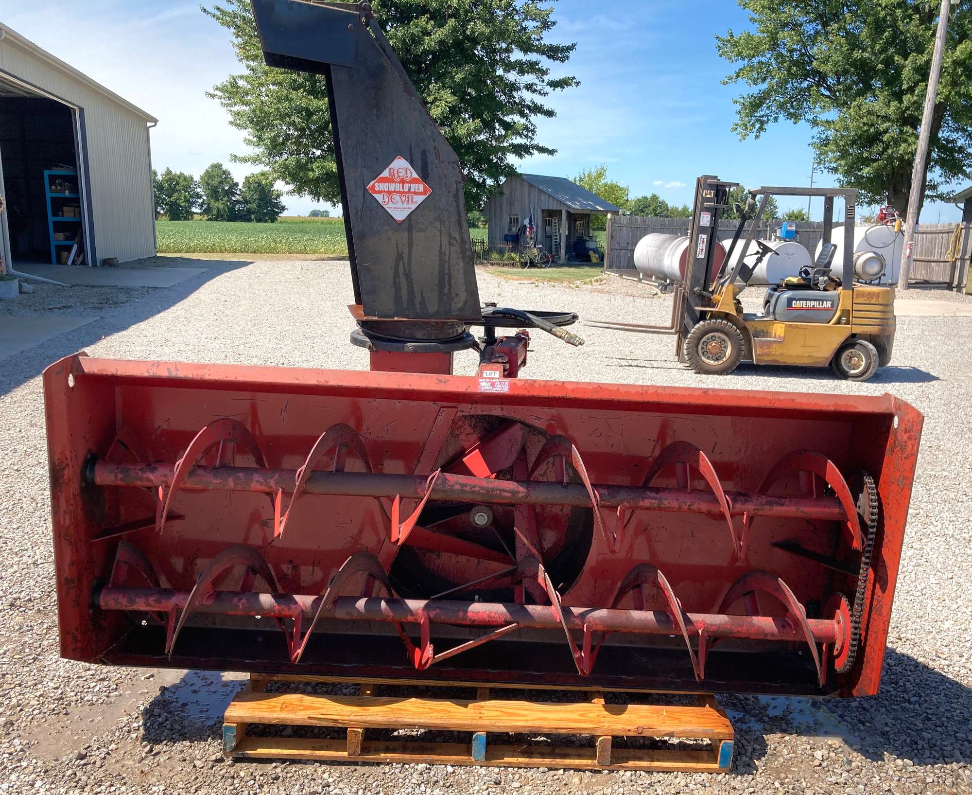 Albrecht Auctions Red Devil 9664C Snowblower, 540 PTO, 8', Hydraulic