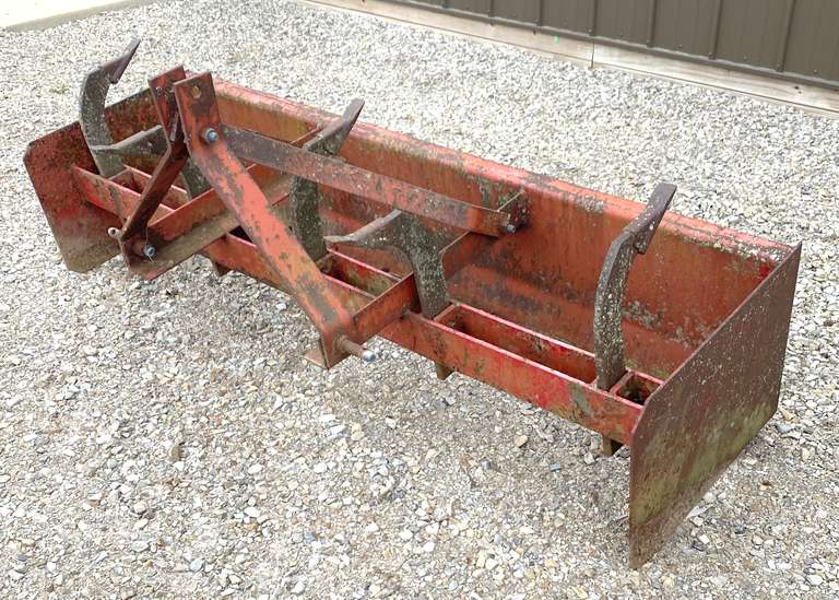 6' Box Scraper with Ripper Teeth, Cat I 3-Point Hitch, Used