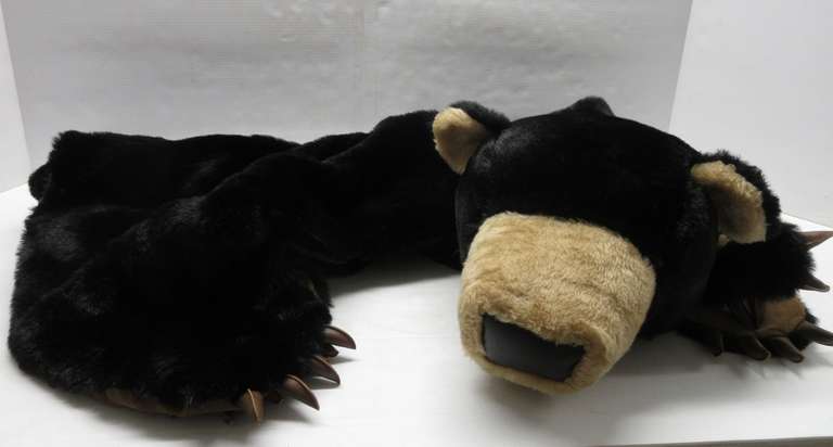 Bear Skin Rug, Acrylic Fake Fur, From Humane Trophies