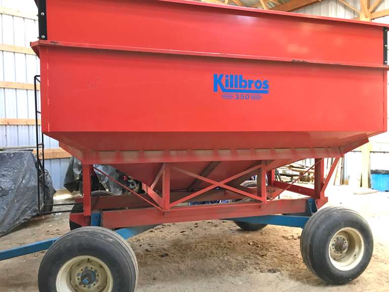 Killbros 350 Gravity Wagon on 10-Ton Running Gear, Same Picture Used for the Two Wagons,  You are Bidding on One Wagon