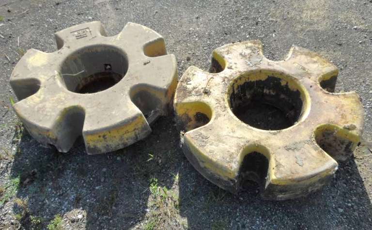 (2)-John Deere 625KG Wheel Weights