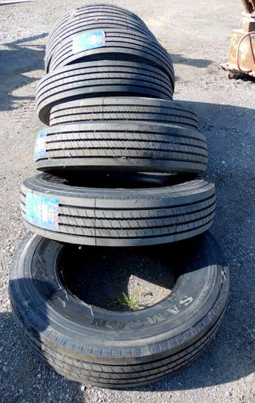 (8)-Samson GL283 All Position 11/22.5 Tires, New