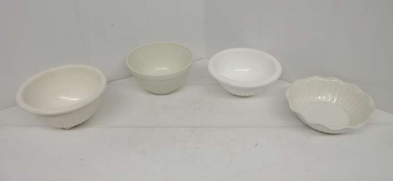 (4) Different Vitrock Bowls