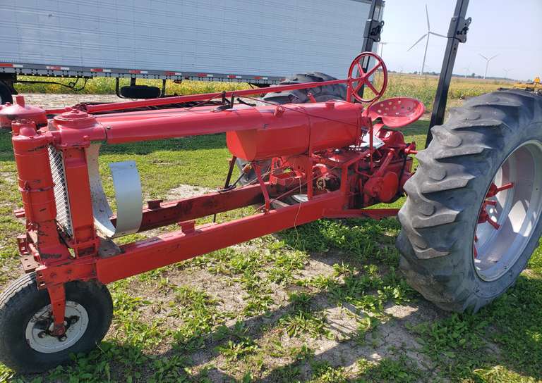 Unfinished Pulling Tractor Frame Only, NO Engine or Transmission, Tires in Decent Condition