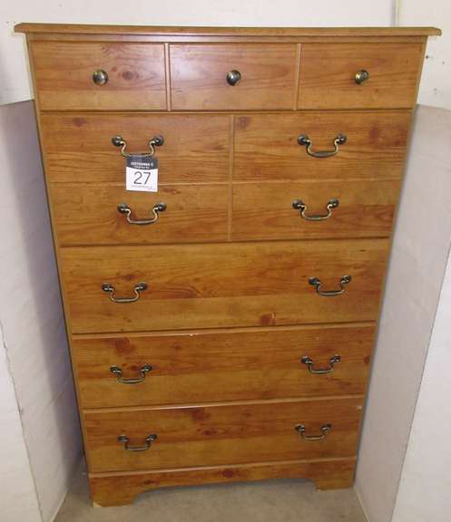 Woodgrain Five-Drawer Dresser