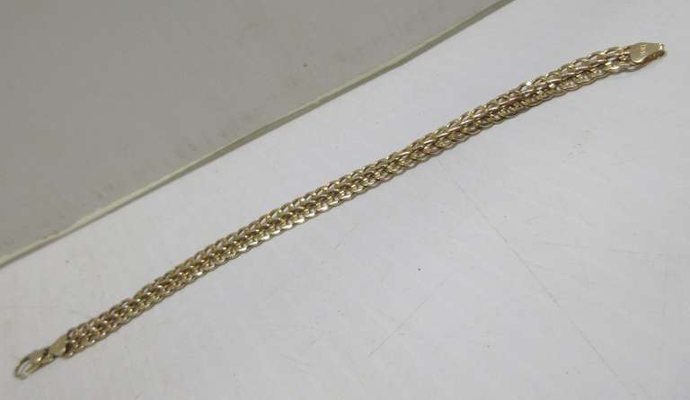 Older 14K Italian Gold Bracelet, 6.3g, Lobster Claw Clasp, Stamped 14K and Jeweler Authenticated