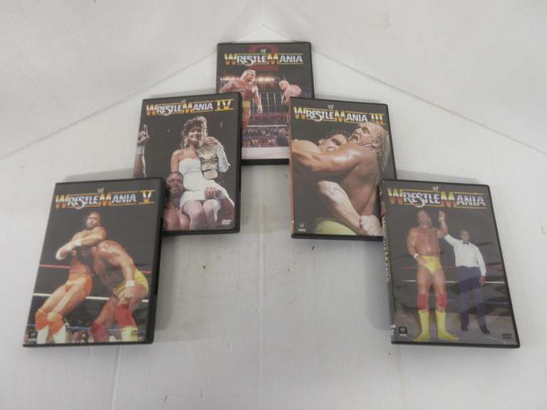 Wrestlemania 1-5 DVDs