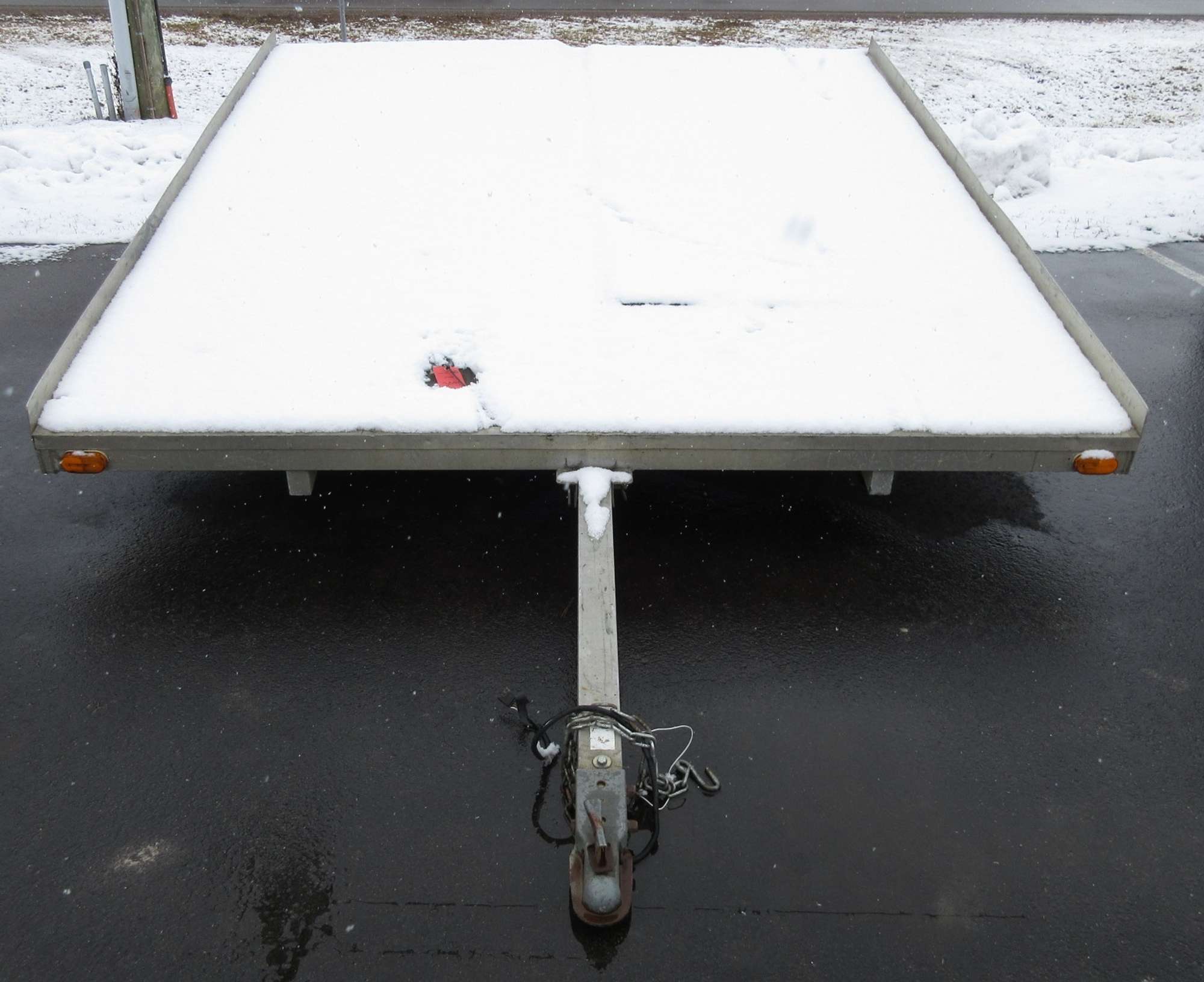 Albrecht Auctions R&R Snowmobile Trailer, Bill of Sale in Office