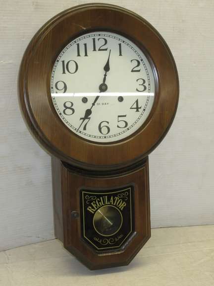 Older Key Wind Regulator Wall Clock