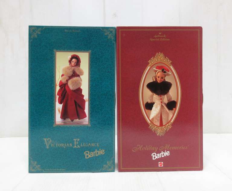 Barbie Collectibles, Includes: 1994 Victorian Elegance, and 1995 Hallmark Holidays Memories