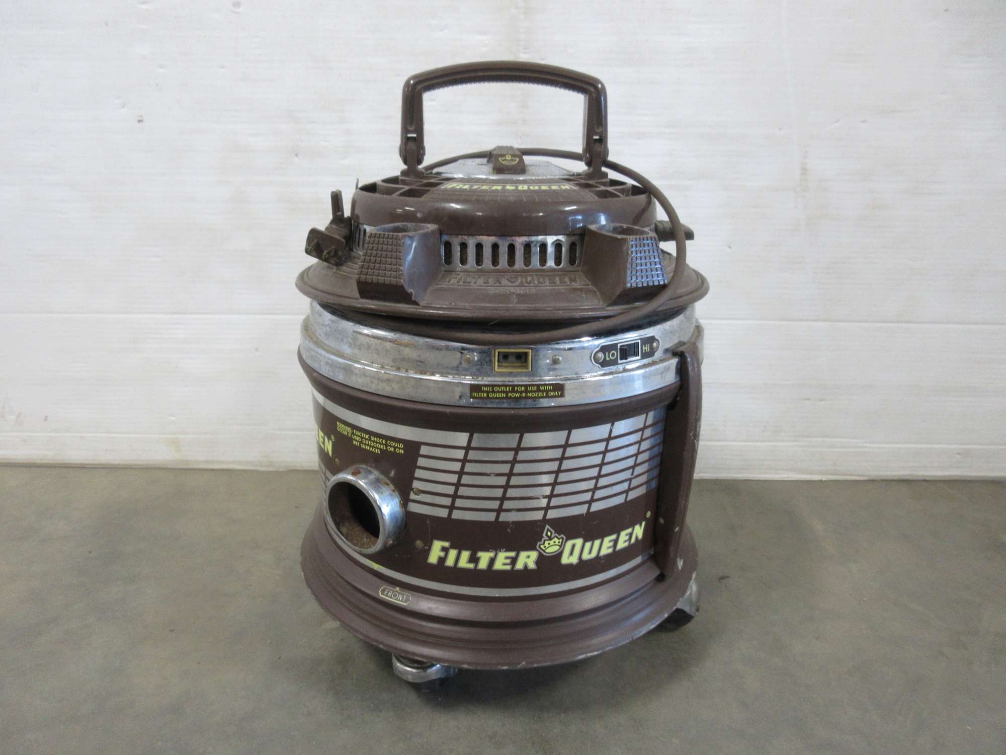 Albrecht Auctions Filter Queen Canister Vacuum, TwoSpeed, No Attachments