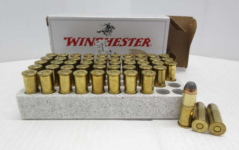 (50) Rounds of .44 Rem. Mag. Ammo, 240-Grain Jacketed Soft Point, Winchester Brand