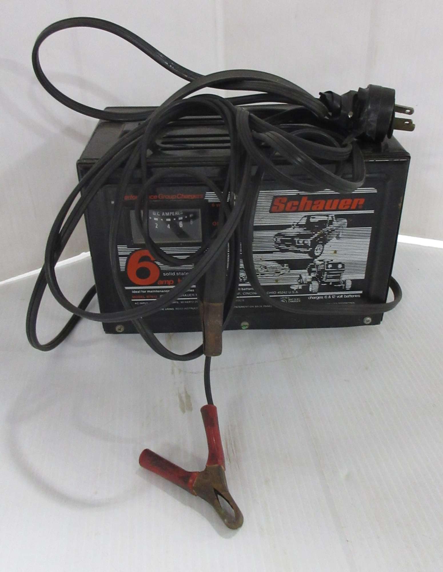 Albrecht Auctions | Schauer Battery Charger, 6V and 12V, Metal