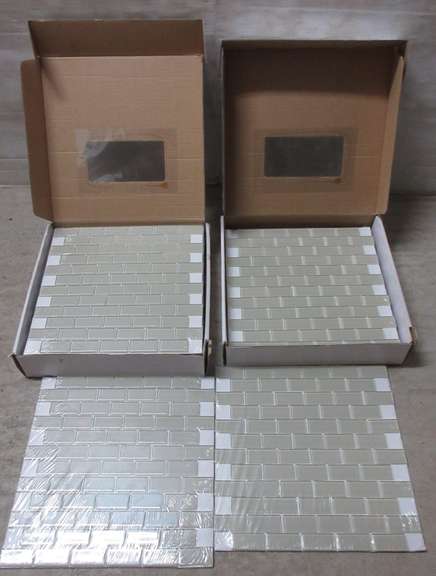 (2) Boxes of Glass Mosaic Tile