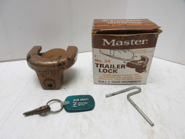 Master Lock Trailer Towing Lock with Key