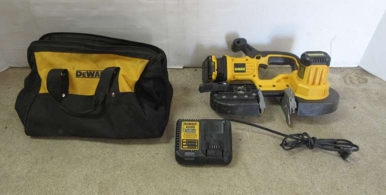 DeWALT Cordless Band Saw, Battery, and Charger