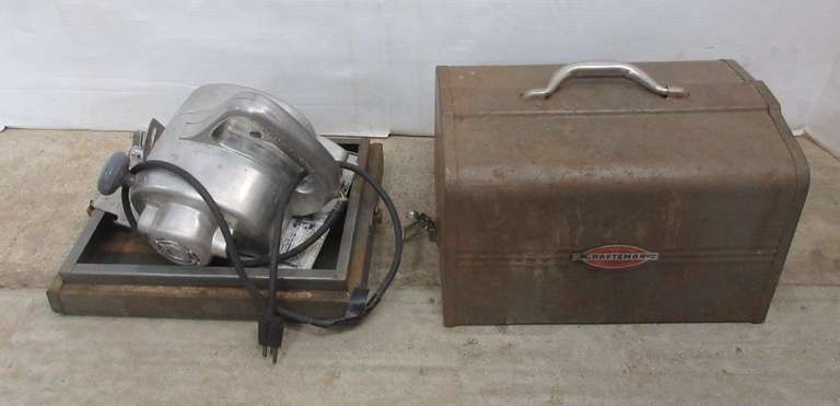 Older Craftsman Circular Saw in Original Metal Carrying Case