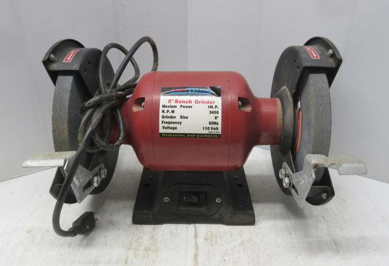 Shop Depot 8" Bench Grinder, 1 HP, 3450 RPM, 110V