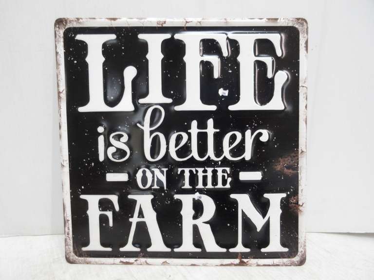 Life is Better on the Farm Tin Sign