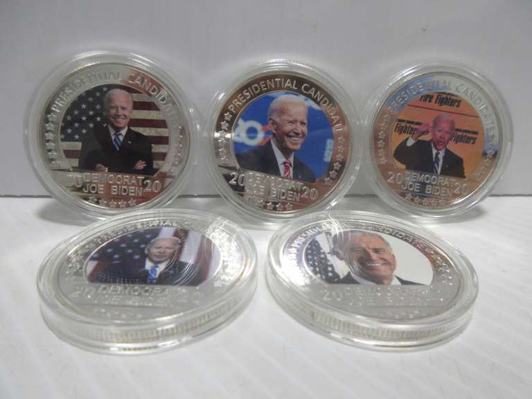 (5) Joe Biden 2020 Coins