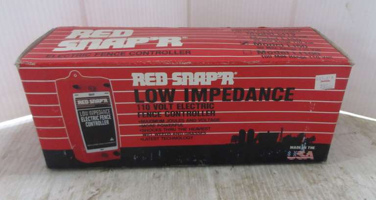 Red Snapper Low Impedance 110V Electric Fence Controller, 50 Mile Range