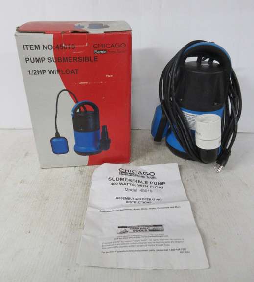 1/2 HP Submersible Pump with Float from Chicago Electric Co.