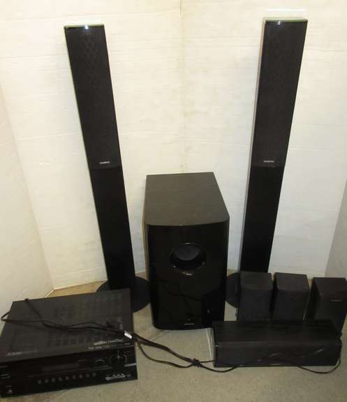 Onkyo Stereo System Surround Sound with (7) Speakers, A Receiver, AC 120-V