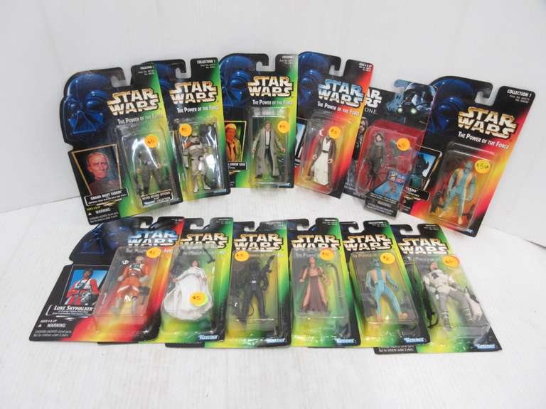 (12) Star Wars Figures, Includes: Luke Skywalker, Han Solo, Princess Leia, and More