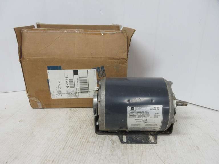 Emerson Electric Motor 1/3 HP, 115V, 1725RPM