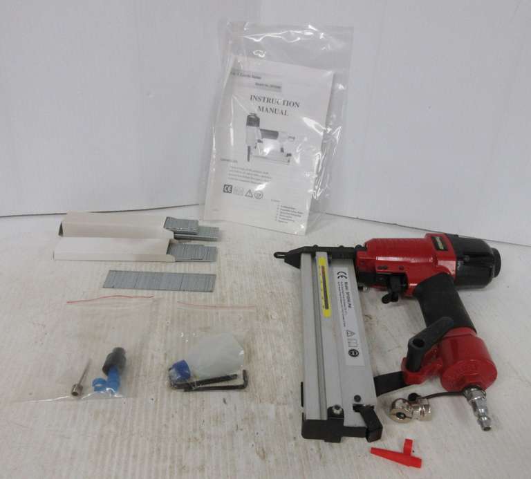 Powermate Air Brad Nailer with Instruction Manual, Staples, and Extras