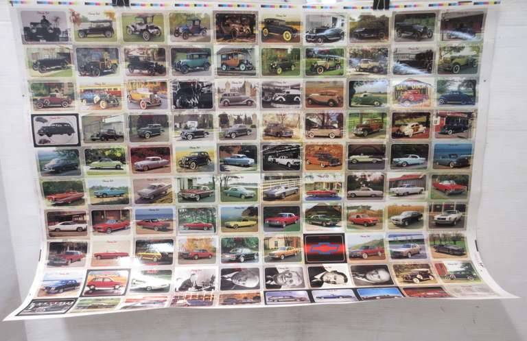 Sheet of Classic Automobiles, Chevrolet Set