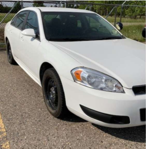 2012 White Chevrolet Impala, Odometer, 157,652, VIN: 2G1WD5E30C1313601, Used for Road Patrol Car