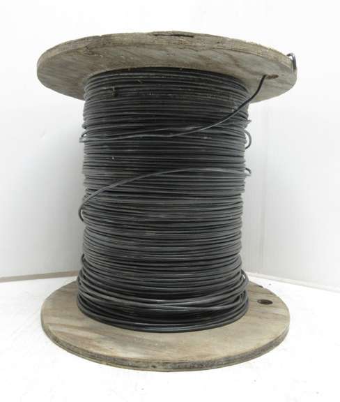 Over 35 lbs. of No. 12 AWG Insulated Solid Copper Wire, Black in Color, Total Weight of Spool is Over 40 lbs.