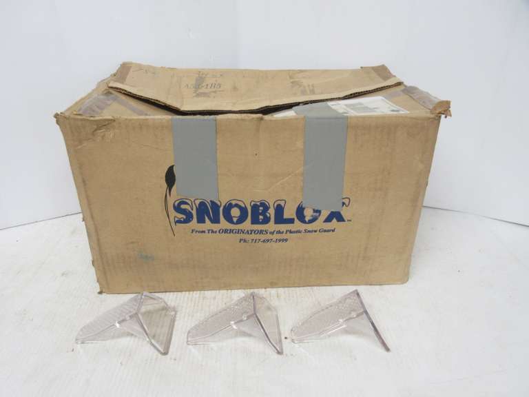 Approx. (150) Snoblox Plastic Snow Guard, Breaks Up Snow Avalanches from Metal Roofs