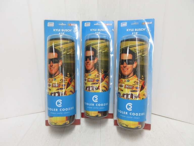 (3) Kyle Busch Medium Cooler Covers