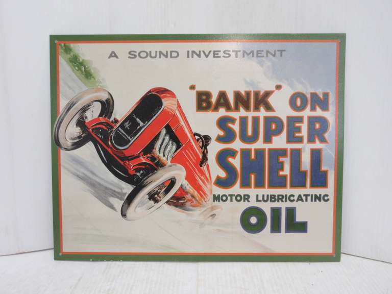 Modern Motor Oil Tin Sign