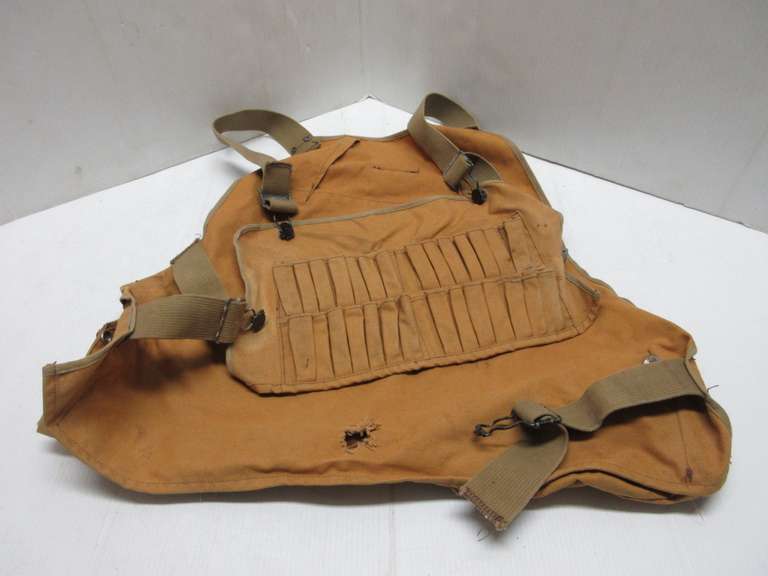 1950s Canvas Hunting Vest, Made by Masland