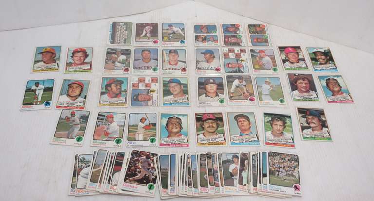 (85) Different 1973 and 1976 Topps Sports Cards, Includes: Carlton, Broch, Brooks Robinson, and More