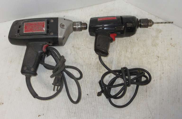 Craftsman Drills, Includes: 3/8 Variable Speed, and 1/4 Drill