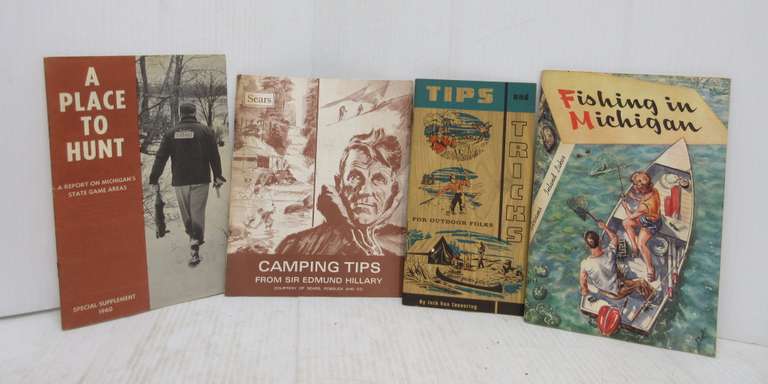 (4) Vintage 1950's Michigan Hunting and Fishing Booklets