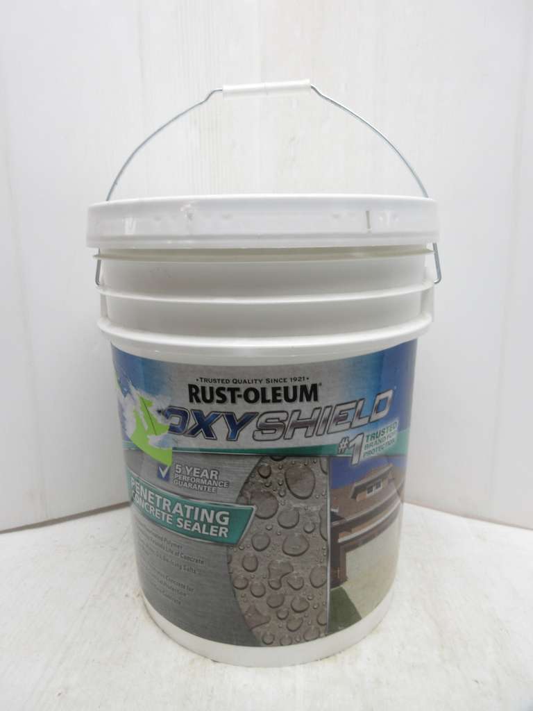 Five-Gallon Pail of Rust Oleum Epoxyshield Concrete Penetrating Sealer