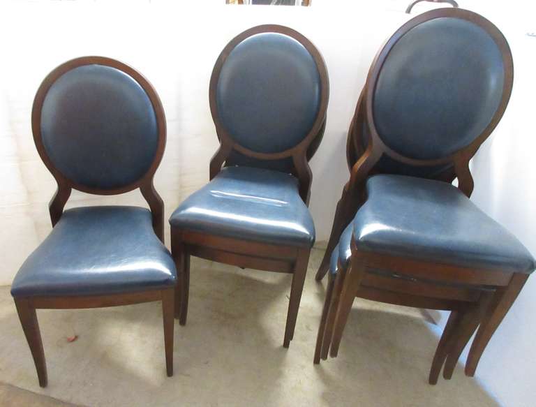 (6) Stacking Dining/Conference Chairs with Cushioned Back and Seat, Matches Lot Nos. 6709, and 6710