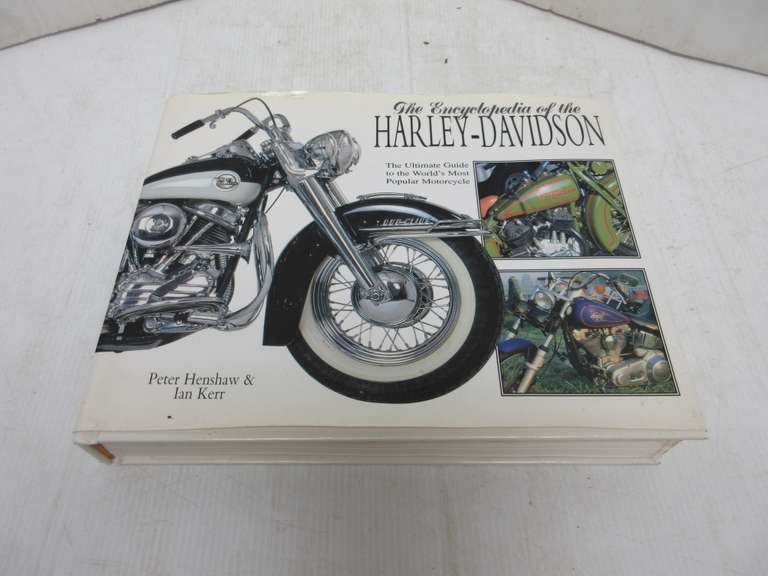 Hardcover Fully Illustrated Book, "The Encyclopedia of the Harley Davidson", Photos on Almost Every Page, 440 Pages, Original Dust Jacket