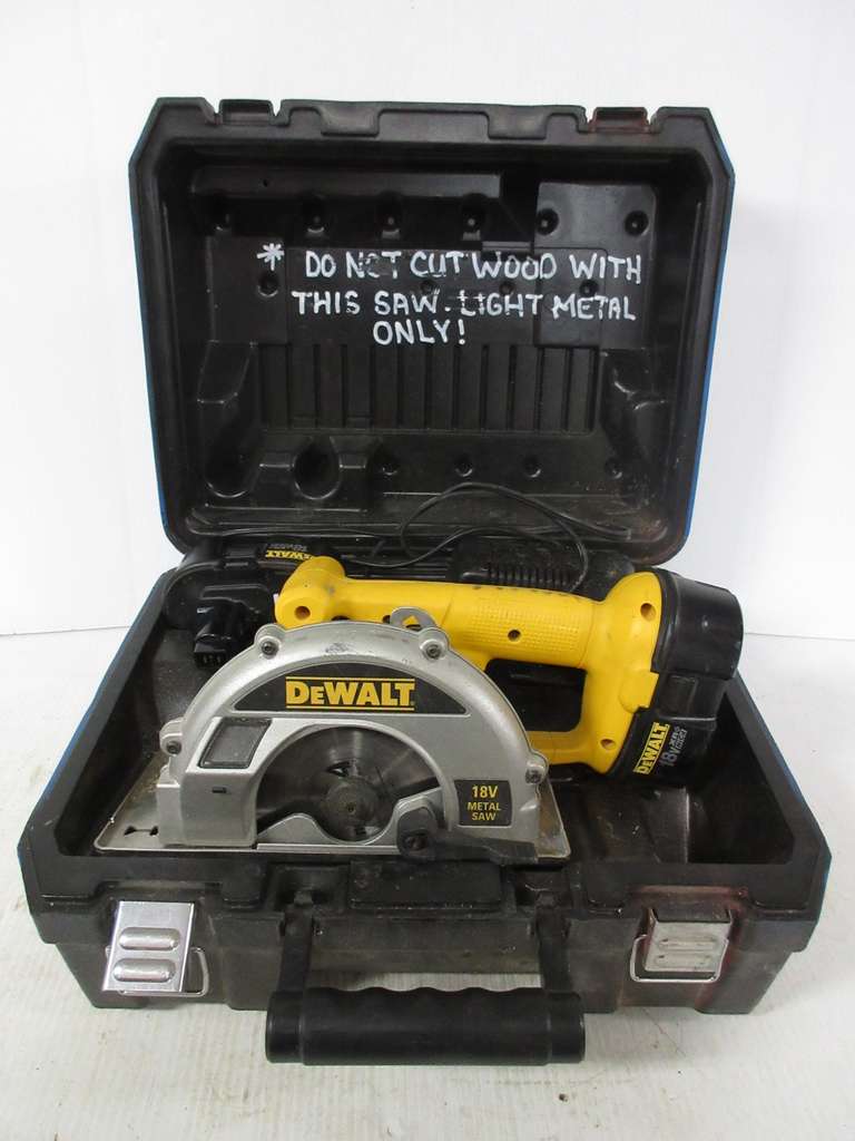 Cordless Saw with Charger and Batteries