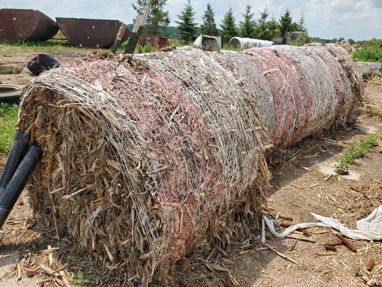 (6)-Unwrapped Corn Stalk Bales, 2020.  Important Note:  Bid Amount is For All (6)-Bales For One Price!  Not Per Bale.