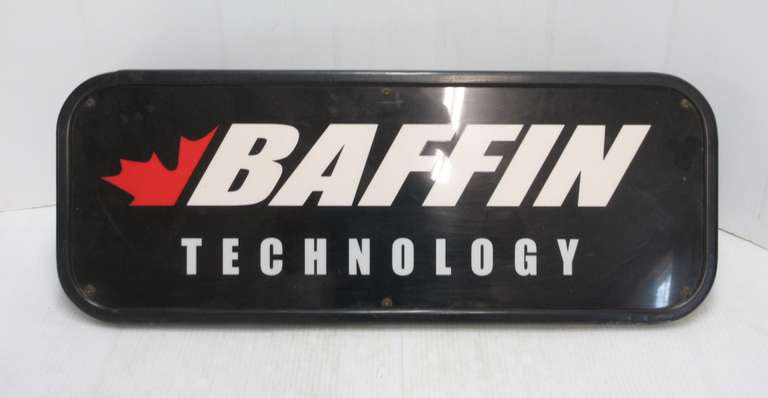 "Baffin Technology" Light Up Sign