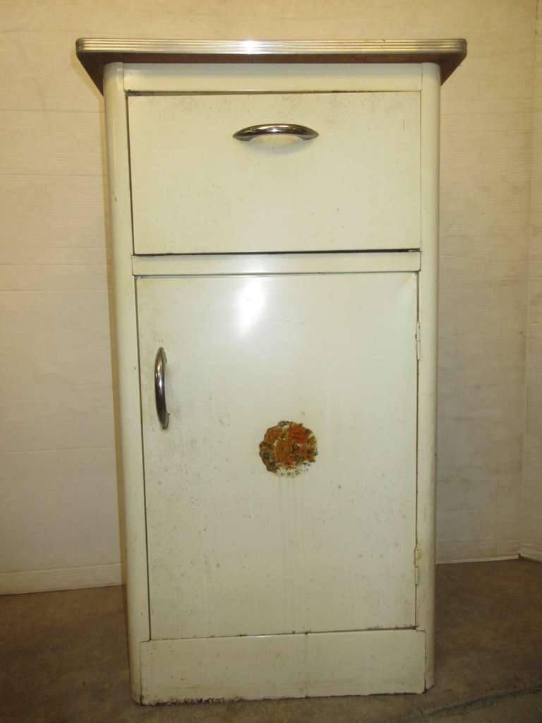 Old Metal Kitchen Cabinet