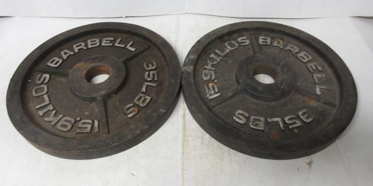 (2) Olympic 35 lb. Weight Plates, Fit 2"Dia Bars