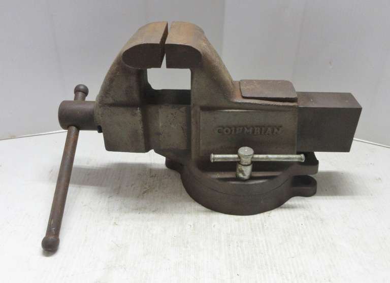 Very Old Columbian Vise, Weighs 45 lbs. 