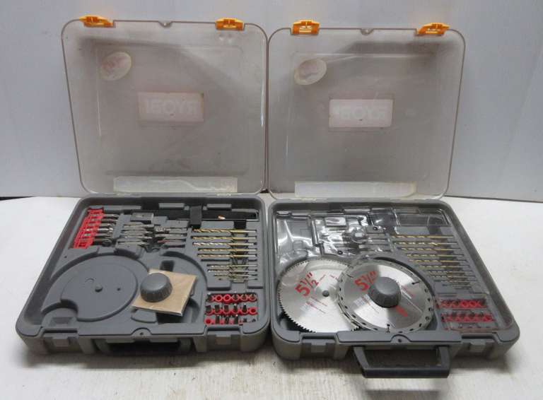 (2) Ryobi Tool Assembly Kits, Cut Off Wheels, and Misc. Grinder Discs